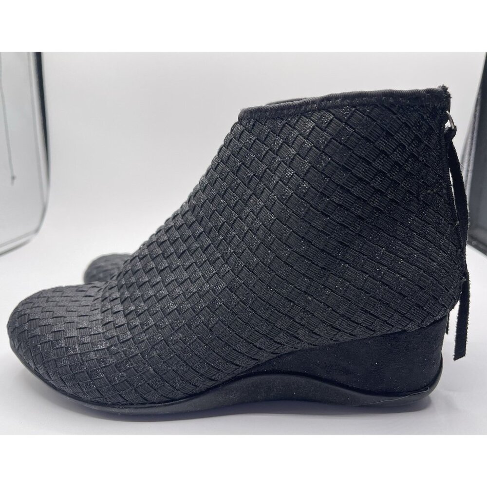 Zee Alexis Ankle Boots Women's Size 39 (U.S. Size 8.5) Black Woven Tina Boots